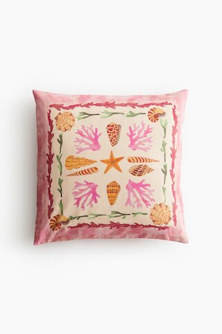 H & M - Printed cushion cover - Orange | H&M (UK, MY, IN, SG, PH, TW, HK)