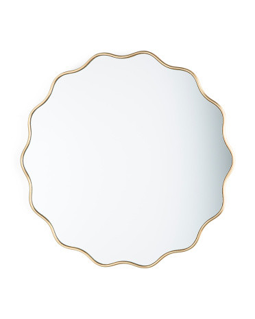 31.5in Round Scallop Mirror | TJ Maxx