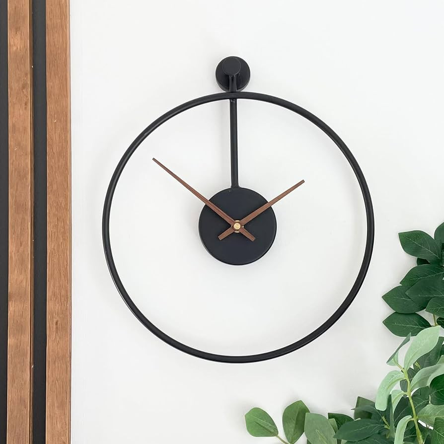 Amazon.com: OAKOA Modern Wall Clock for Living Room Decor - 12 Inch Silent Kitchen Wall Clocks Ba... | Amazon (US)