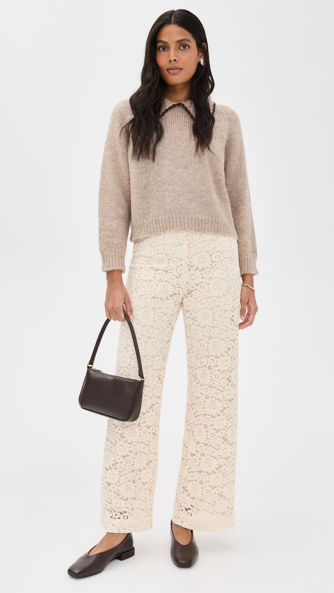 Lace Wide Trousers | Shopbop