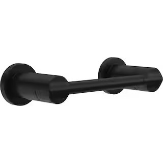 Delta Nicoli Wall Mount Pivot Arm Toilet Paper Holder Bath Hardware Accessory in Matte Black NIC5... | The Home Depot