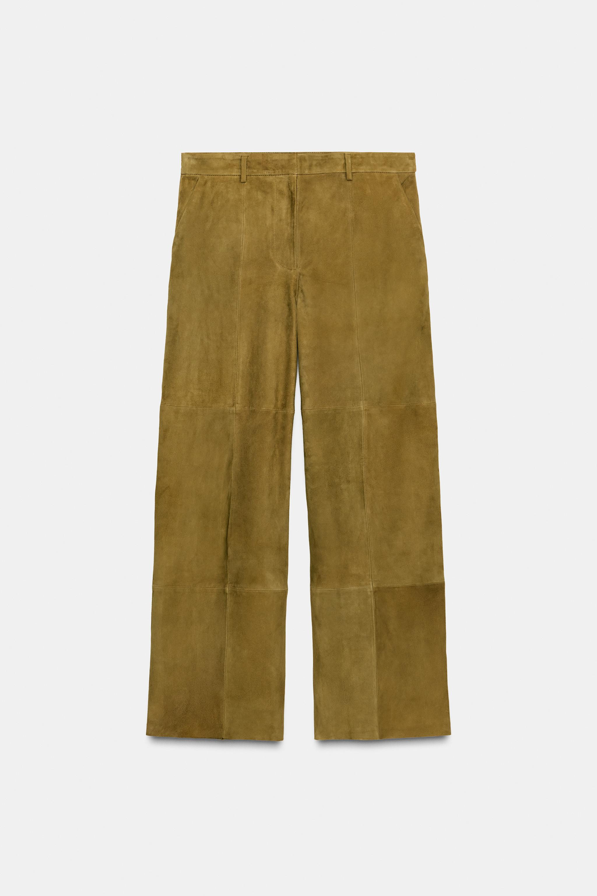 100% SUEDE LEATHER TROUSERS LIMITED EDITION | Zara UK
