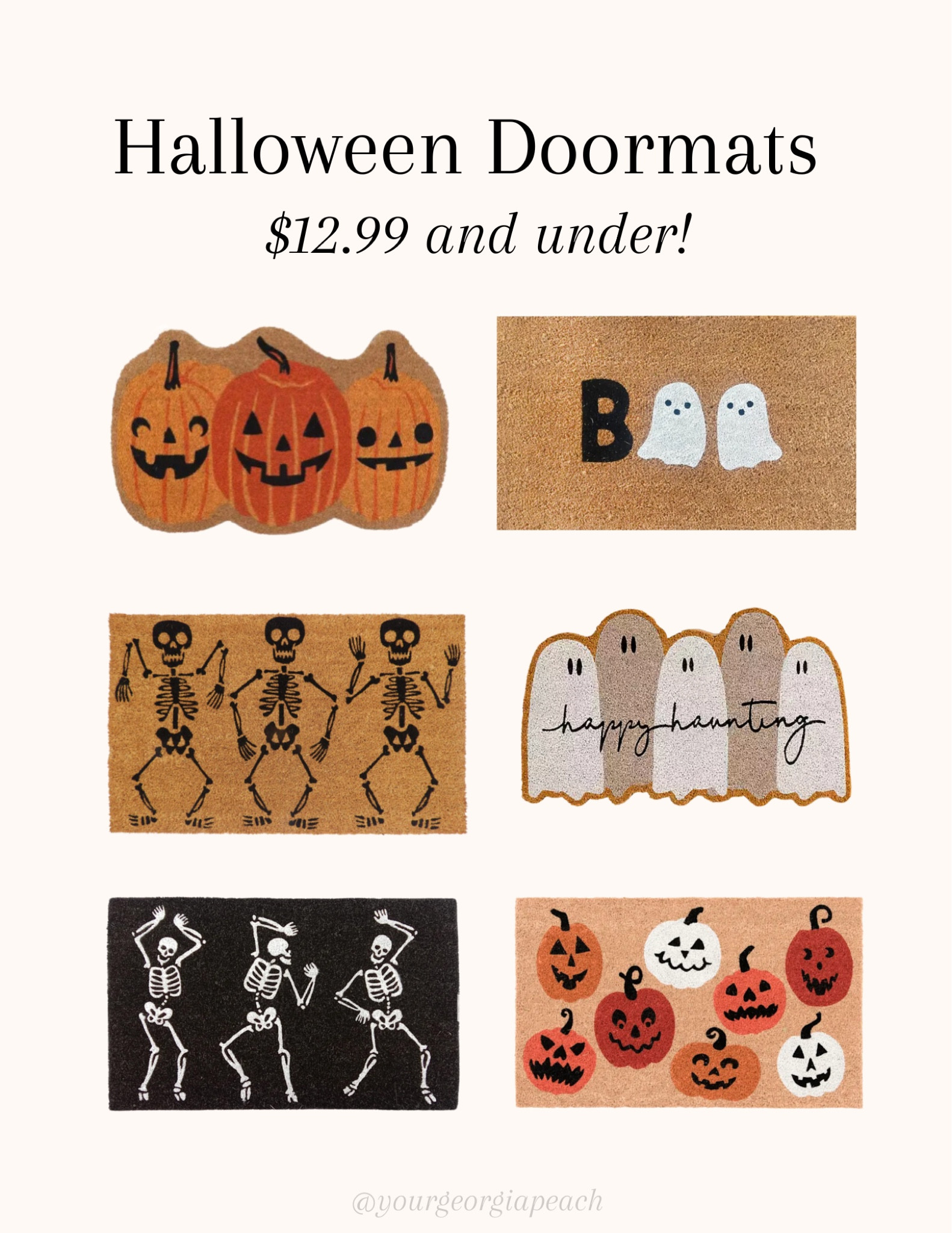 Halloween Doormats all $12.99 and under!

#LTKHoliday #LTKSeasonal #LTKHalloween