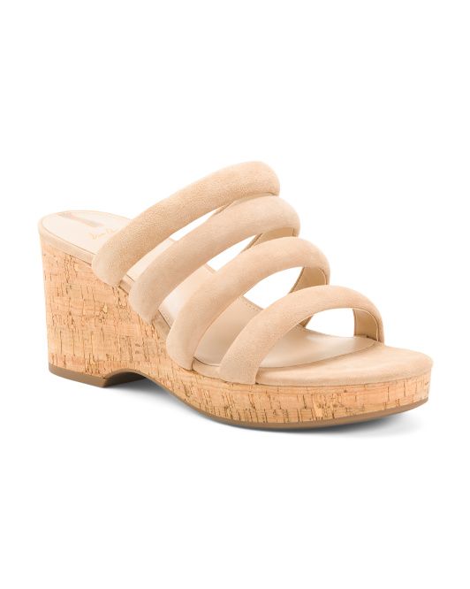 Yuki Suede Wedge Sandals | TJ Maxx