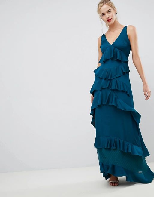 Y.A.S Ruffle Tiered Maxi Dress | ASOS US