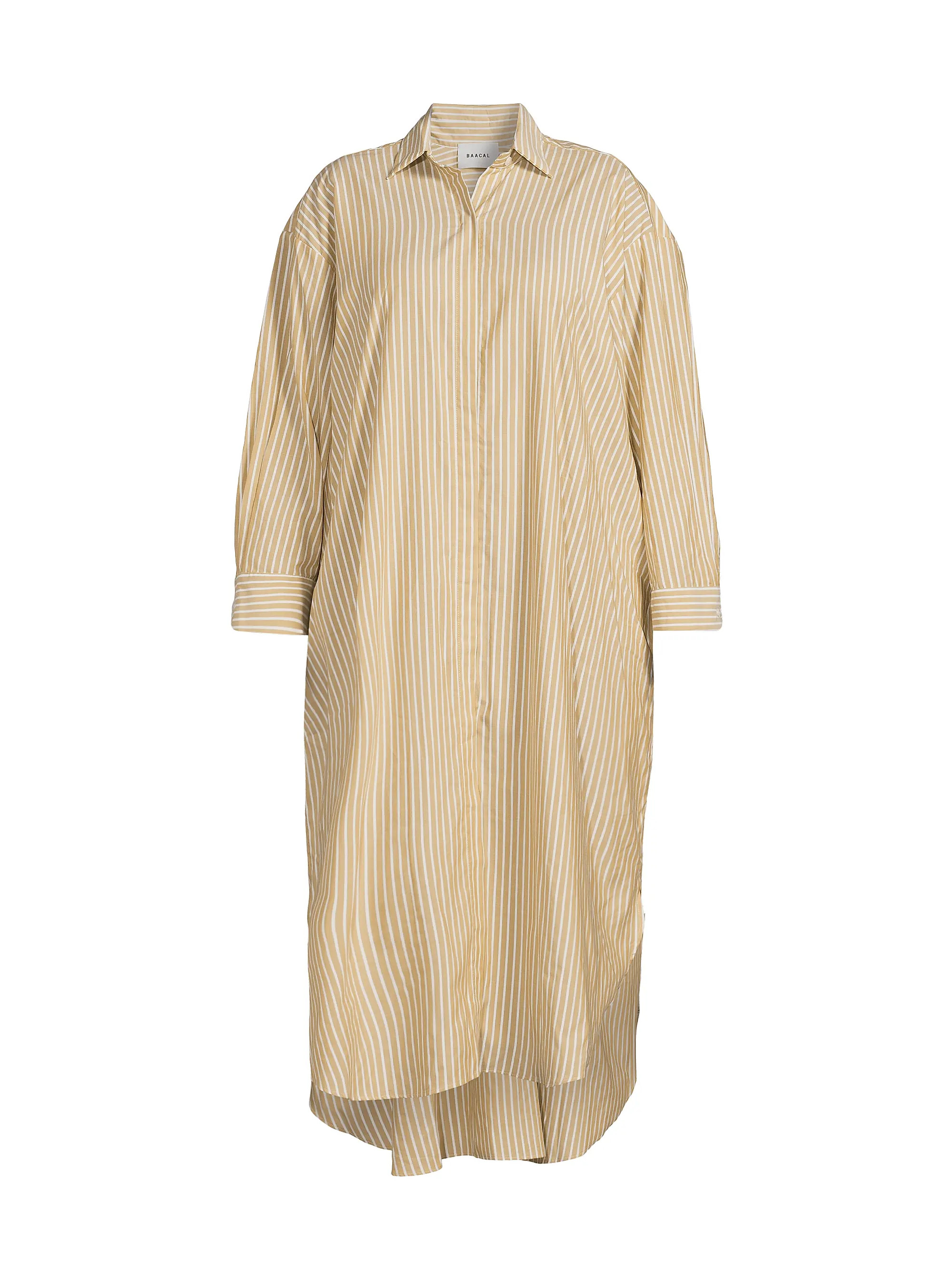 Baacal Mia Striped Oversized Cotton Shirtdress | Saks Fifth Avenue | Saks Fifth Avenue