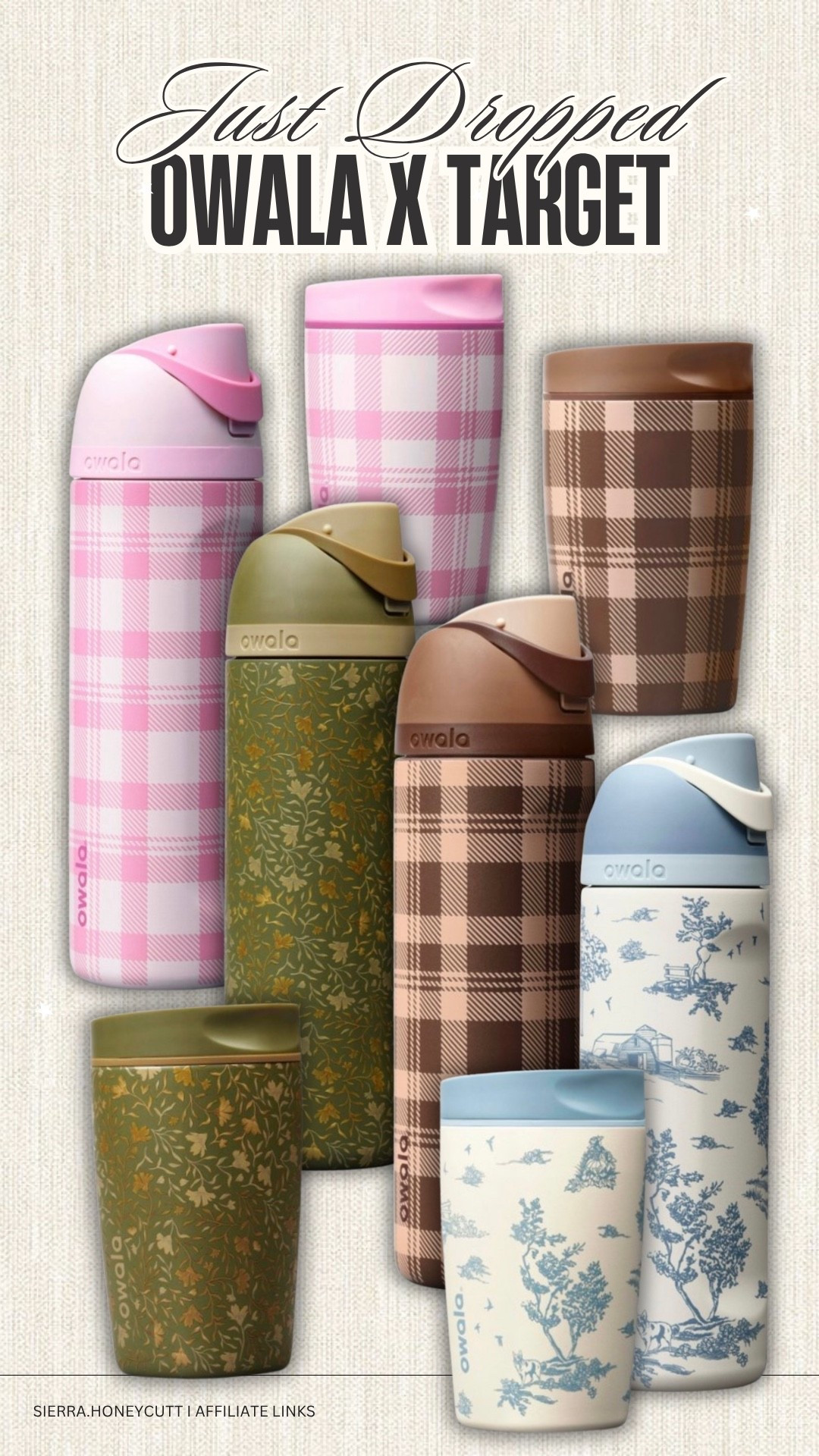 Owala x Target— new drop! Such pretty patterns + colors 🤎 

Fall seasonal patterned owalas stainless steel new target water bottle

#LTKmomlife #LTKHome #LTKSeasonal