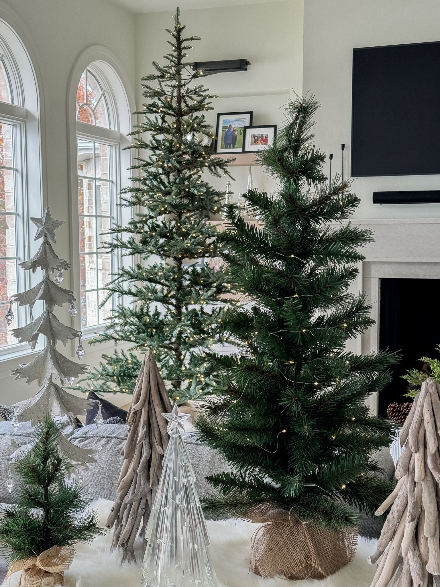 Winter forest console table decor for the holiday!

#LTKHoliday #LTKhome #LTKfindsunder50