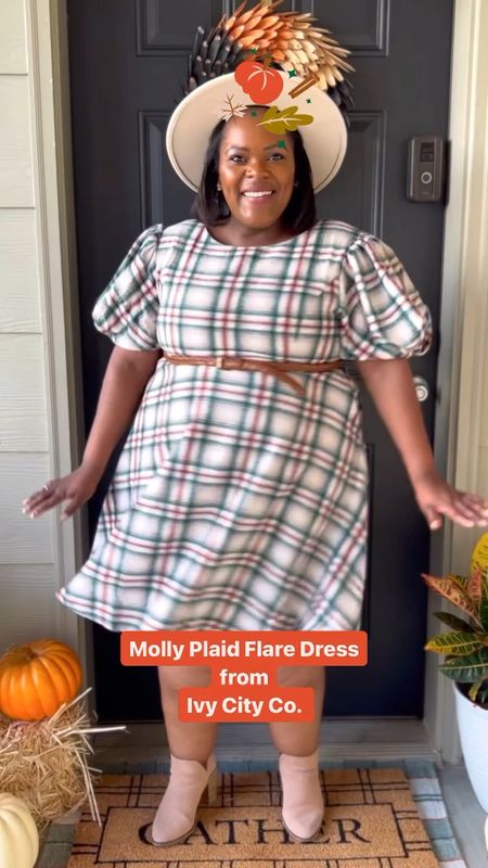 Ivy City Co. Holiday collection is LIVE! Love this Molly Plaid Flare dress - wearing a size 1x and yes, it has pockets. Size up one if you’re busty! Perfect for Family Photos!

Fall outfits / Holiday collection / Holiday dresses / work outfit / plus size / midsize / matching mini me 

#LTKmidsize #LTKplussize #LTKHoliday