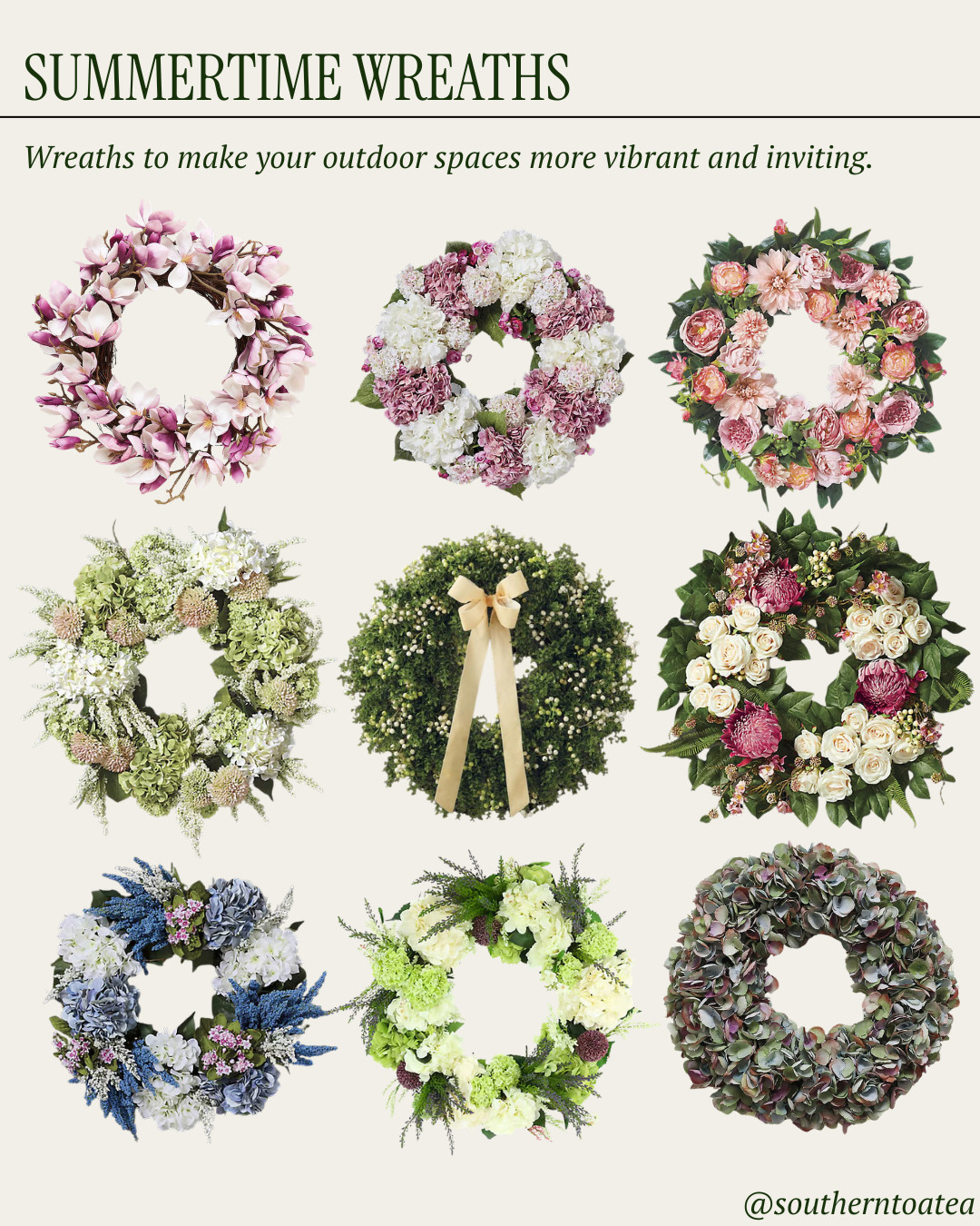 If your doors are in need of some sprucing up, these wreaths will do the trick and brighten up your outdoor living spaces! 

 #LTKSeasonal #LTKHome