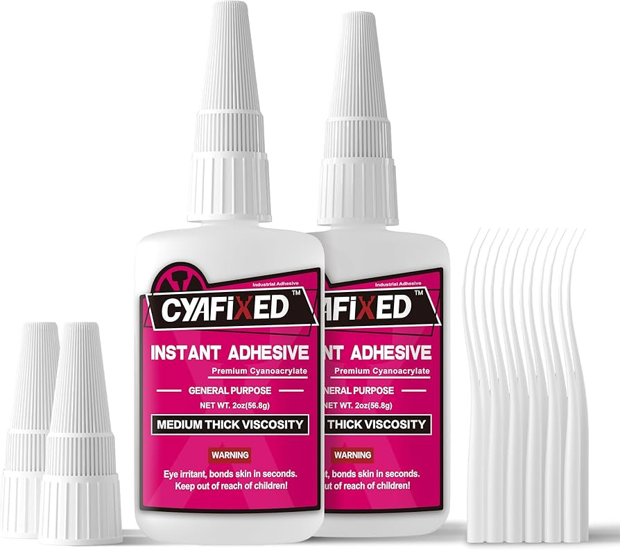 Super Glue Liquid, Instant Clear Cyanoacrylate Medium Thick Viscosity Adhesive,Food Safe CA Glue ... | Amazon (US)