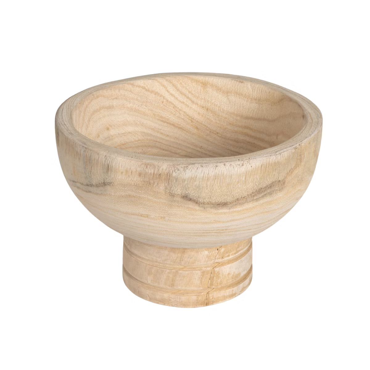 Storied Home Round Paulownia Wood Pedestal Bowl | Target