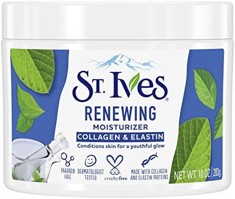 St. Ives Face Moisturizer for Dry Skin, Paraben free and Non Comedogenic, 10 oz | Amazon (US)