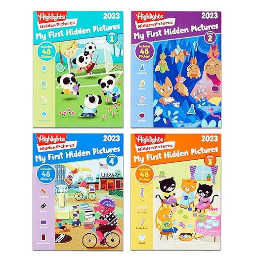 Highlights My First Hidden Pictures 2023 Activity Books for Kids Ages 3-6, 4-Book Set of Travel-F... | Amazon (US)