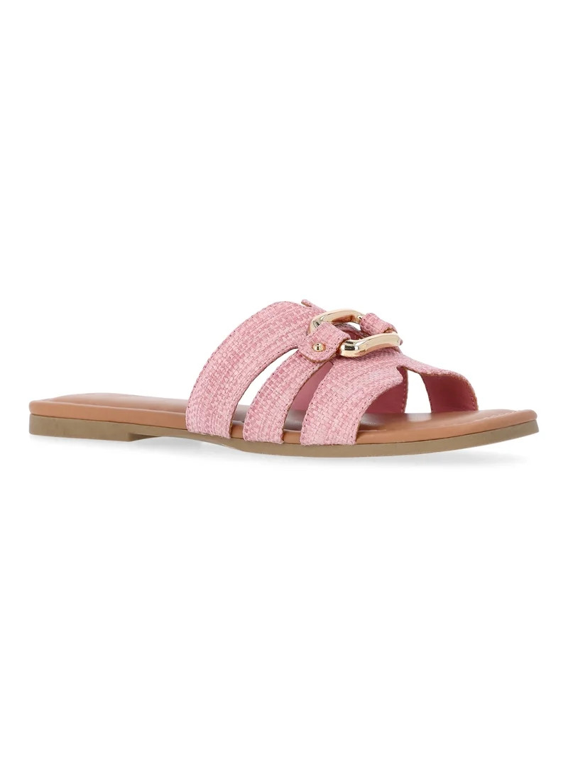 Time and Tru Women's Hardware Slide Sandals | Walmart (US)