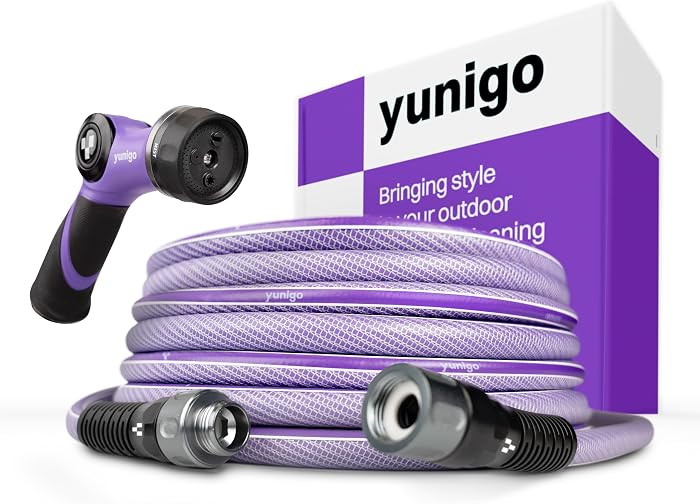 ESSENCE 5/8" 50ft Hybrid Purple Garden Hose \u2013 No-Kink Abrasion-Resistant with Durable Alumin... | Amazon (US)