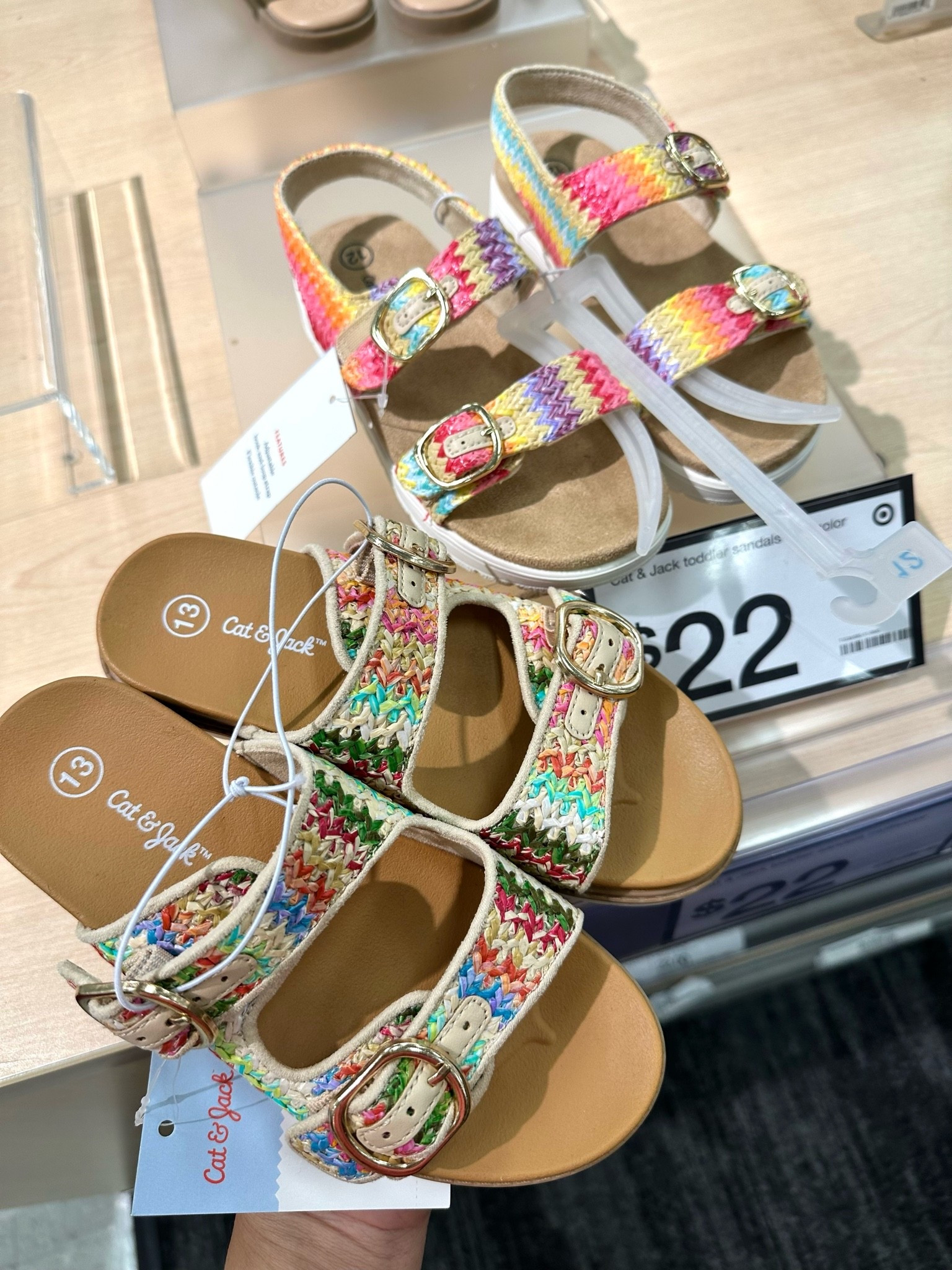 Girls summer sandals at Target