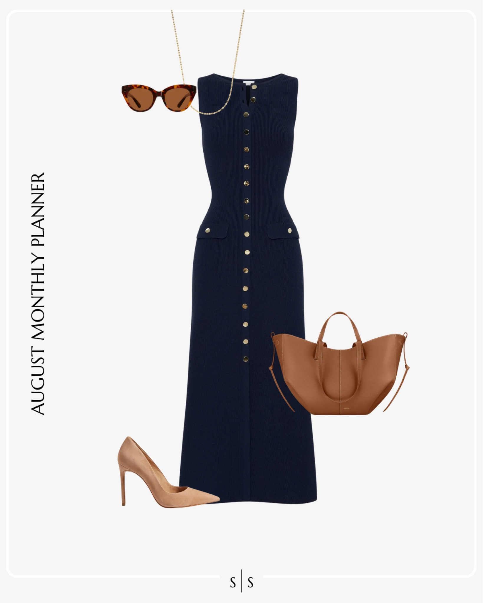 Monthly outfit planner AUGUST: Summer to Fall transitional looks | sweater dress, pumps, vegan leather tote, sunglasses 

Workwear, 9 to 5 office outfit, dressy chic style 

See the entire calendar on thesarahstories.com ✨ 


#LTKWorkwear #LTKStyleTip