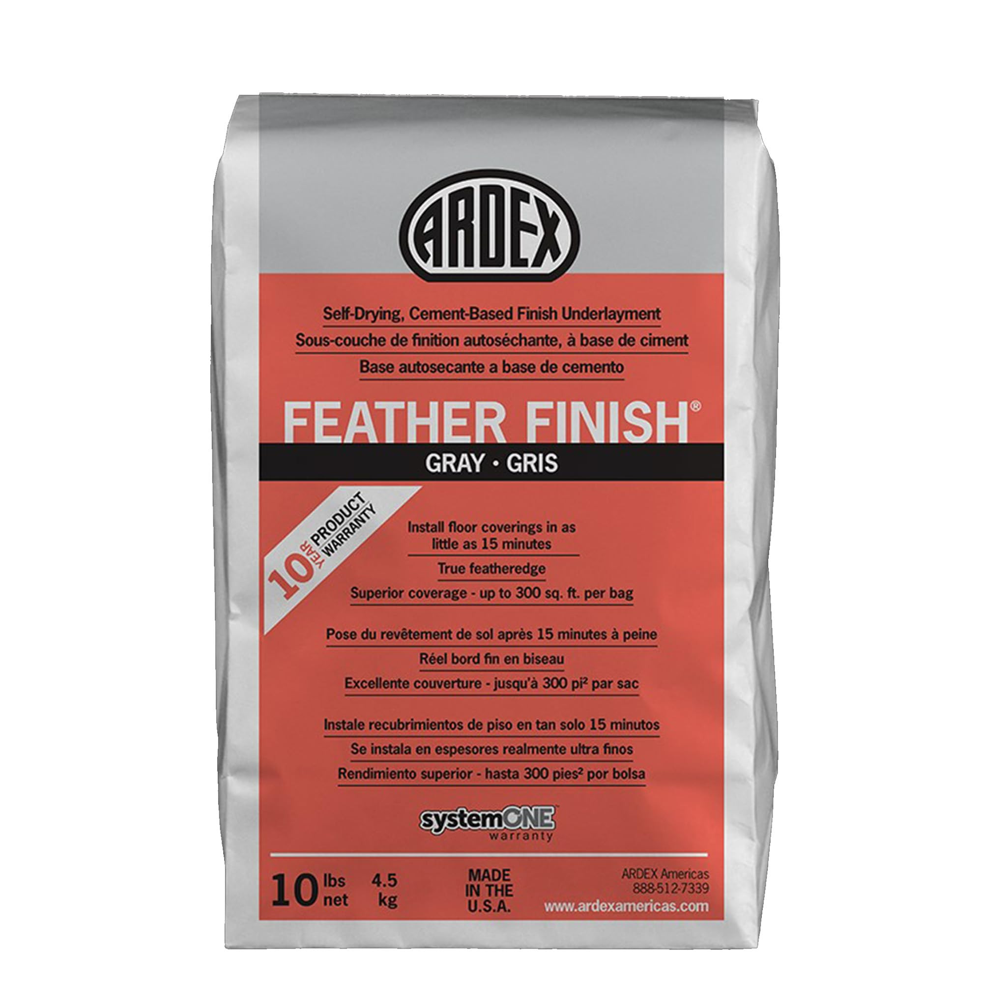 Ardex Feather Finish Grey/Gray/Gris Self-Drying Cement Based Bag 10 Lbs | Amazon (US)