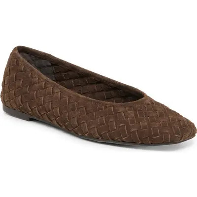 Dolce Vita Mycah Wovan Flat in Olive Woven Suede at Nordstrom, Size 9 | Nordstrom