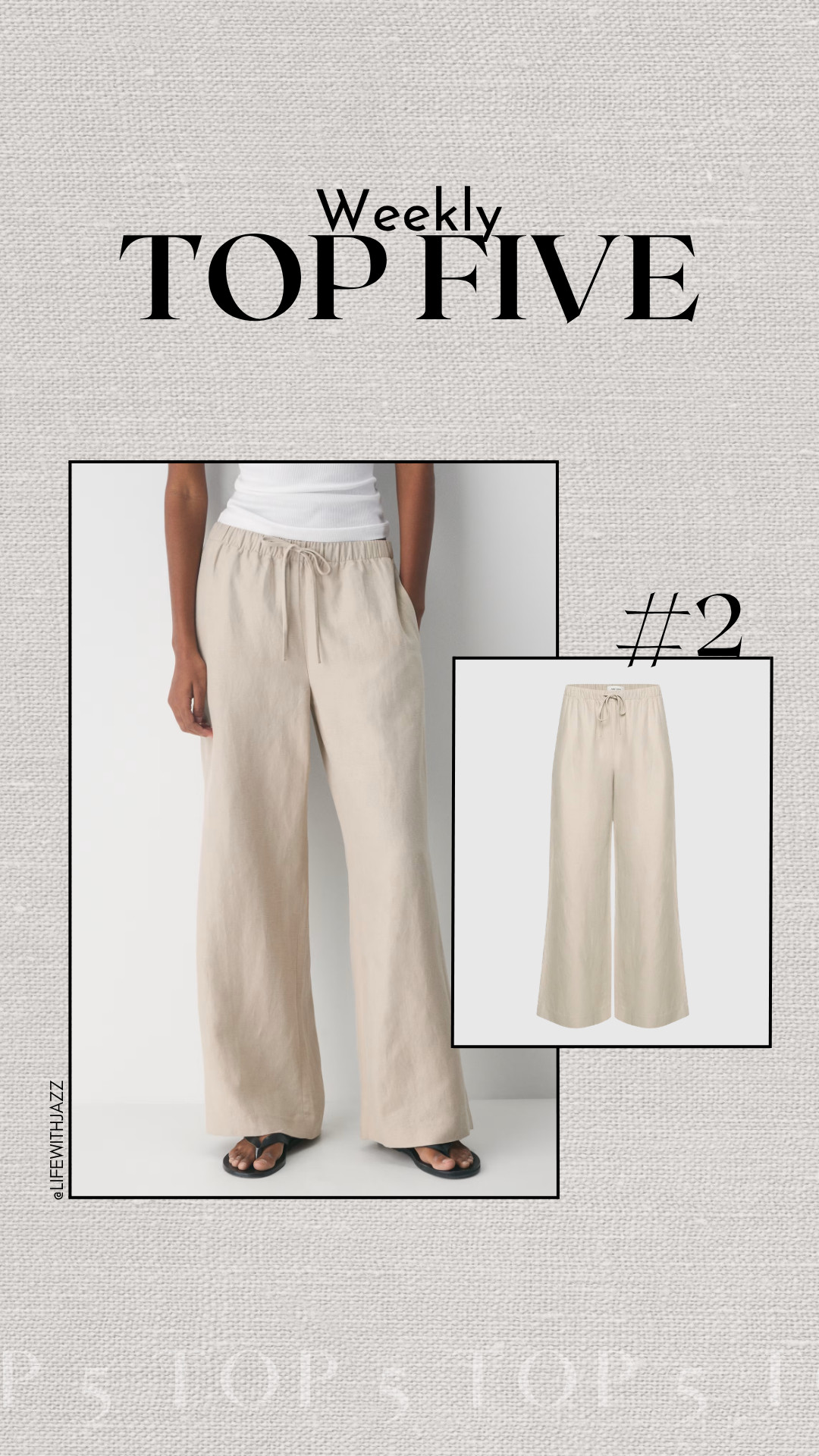 #2 bestseller this week: aritzia lodge linen pants 

comes in several colros + lengths

also linked to the regular version  

 #LTKSeasonal