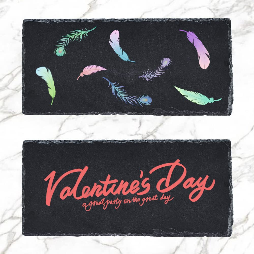 5 Pack 11" x 5" Black Natural Slate Cheese Board with Natural Edge for Kitchen Dining Party, Ston... | Amazon (US)