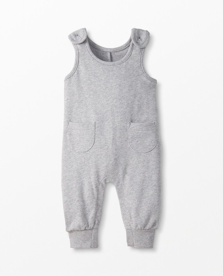 Baby Pocket Overalls In Organic French Terry | Hanna Andersson