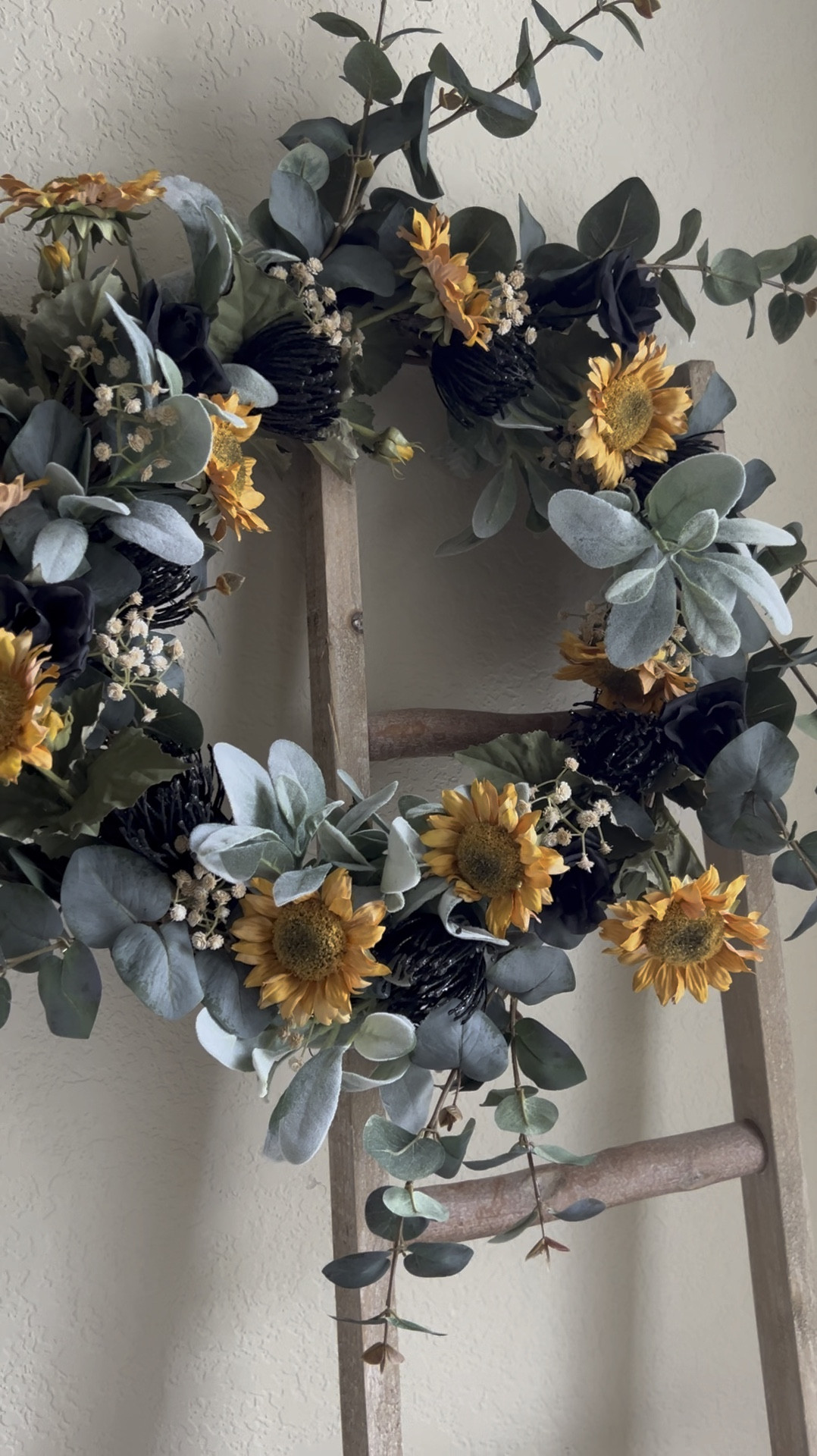 Just added this gorgeous sunflower and lambs ears wreath to my Etsy shop. It’s handmade on an 18 inch grapevine and is accented with black floral that transitions well into Halloween. Ready to ship! 

#LTKVideo #LTKHalloween #LTKFallSale