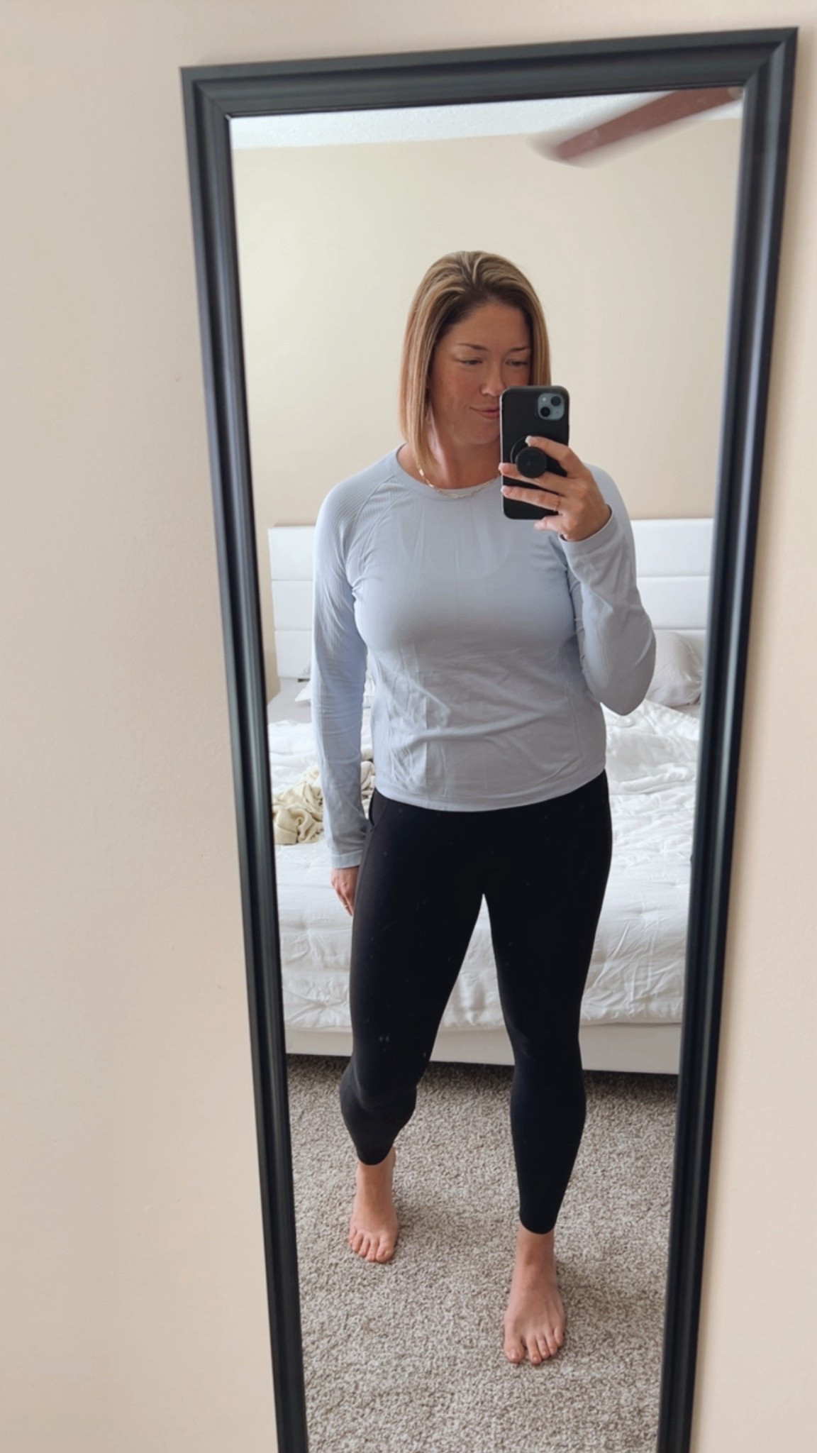 Fabletic leggings size L, Old Navy workout top size L. Casual everyday look  

#LTKMidsize #LTKTall #LTKActive