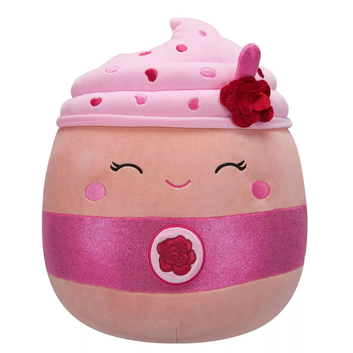 Squishmallows 14" Rosewater Latte Stuffed Animal: Food-Inspired Polyester Plush Toy | Target