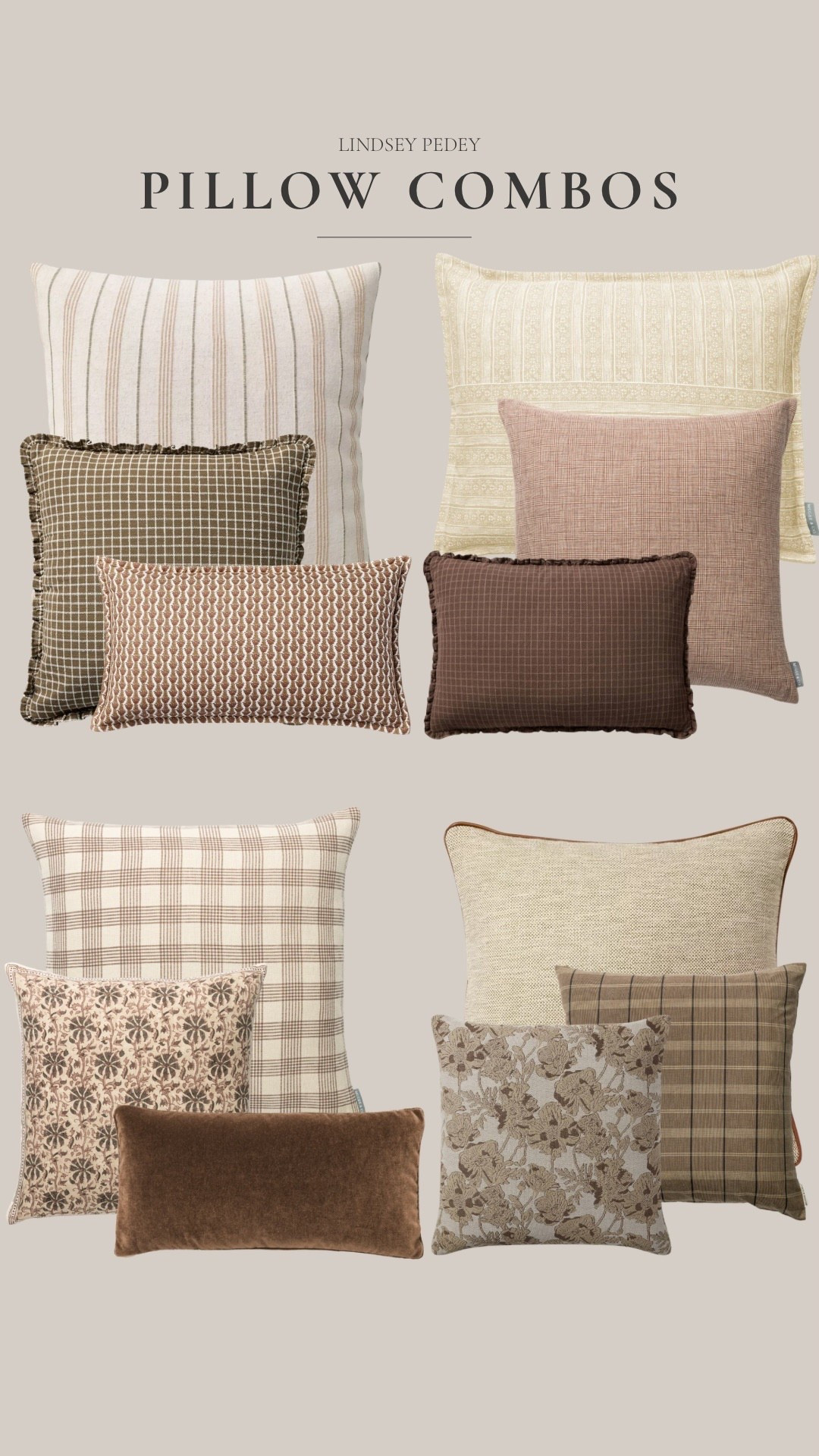 Neutral classic pillow combos!

#LTKFindsUnder50 #LTKFindsUnder100 #LTKHome
