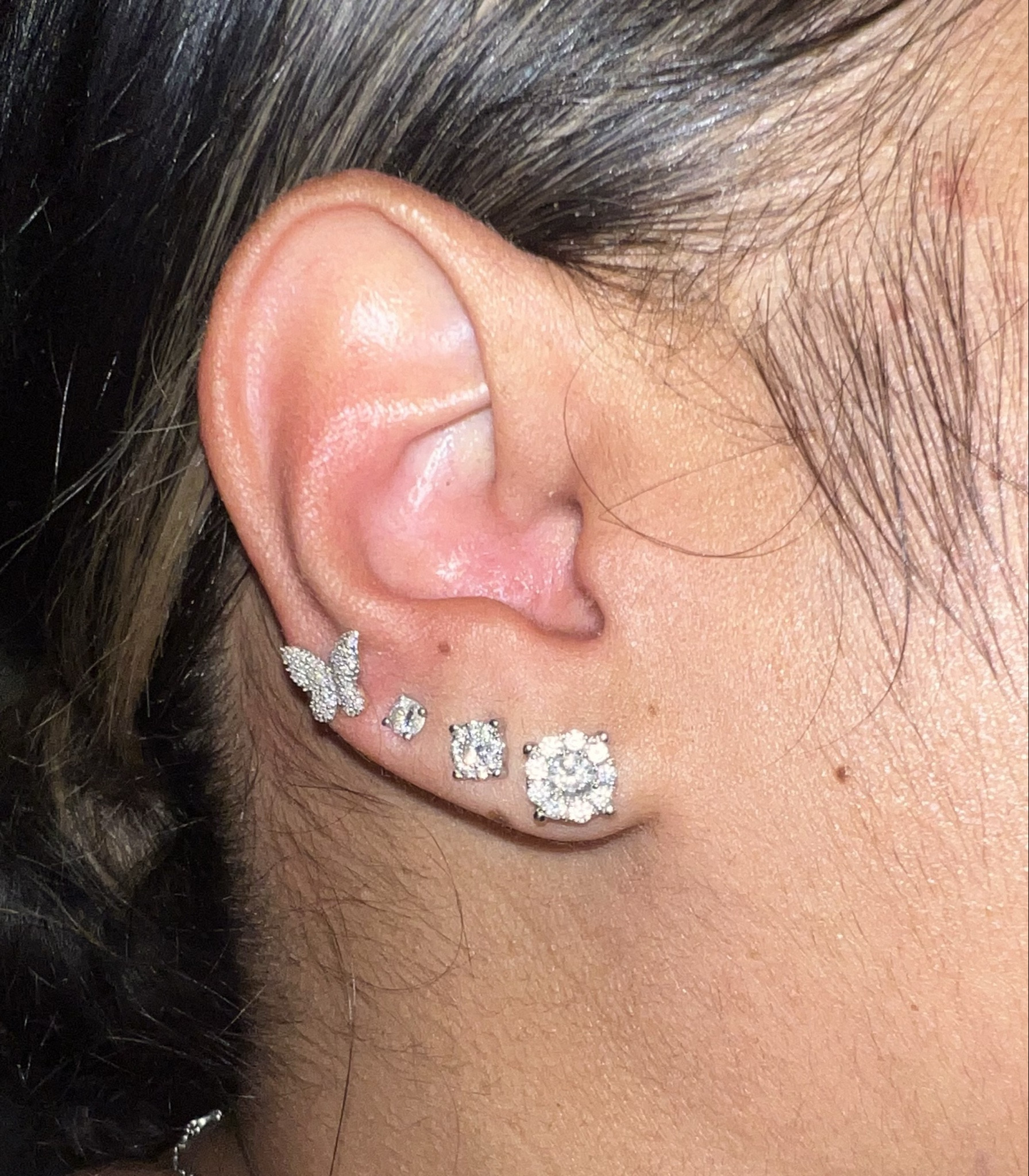 My ear stack. 💎 

#LTKStyleTip #LTKGiftGuide
