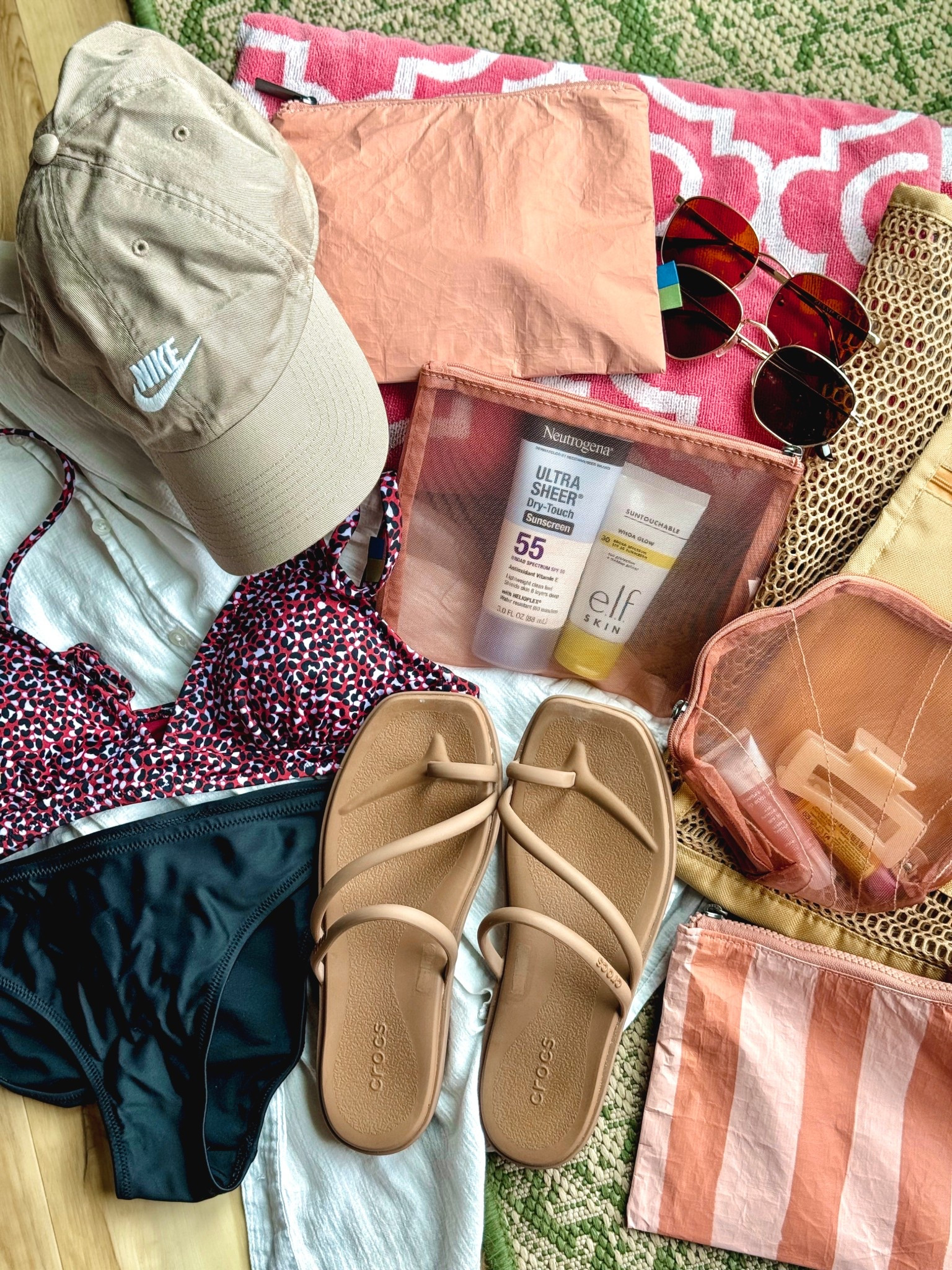 Everything I pack on my beach bag! I didn’t have these bags for my trip, but I wish I did! So much more organized. I’m bringing them on my family vacay in May ☀️

#LTKBeauty #LTKgrwm #LTKTravel