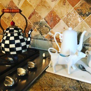 MacKenzie-Childs Courtly Check Tea Kettle | Williams-Sonoma