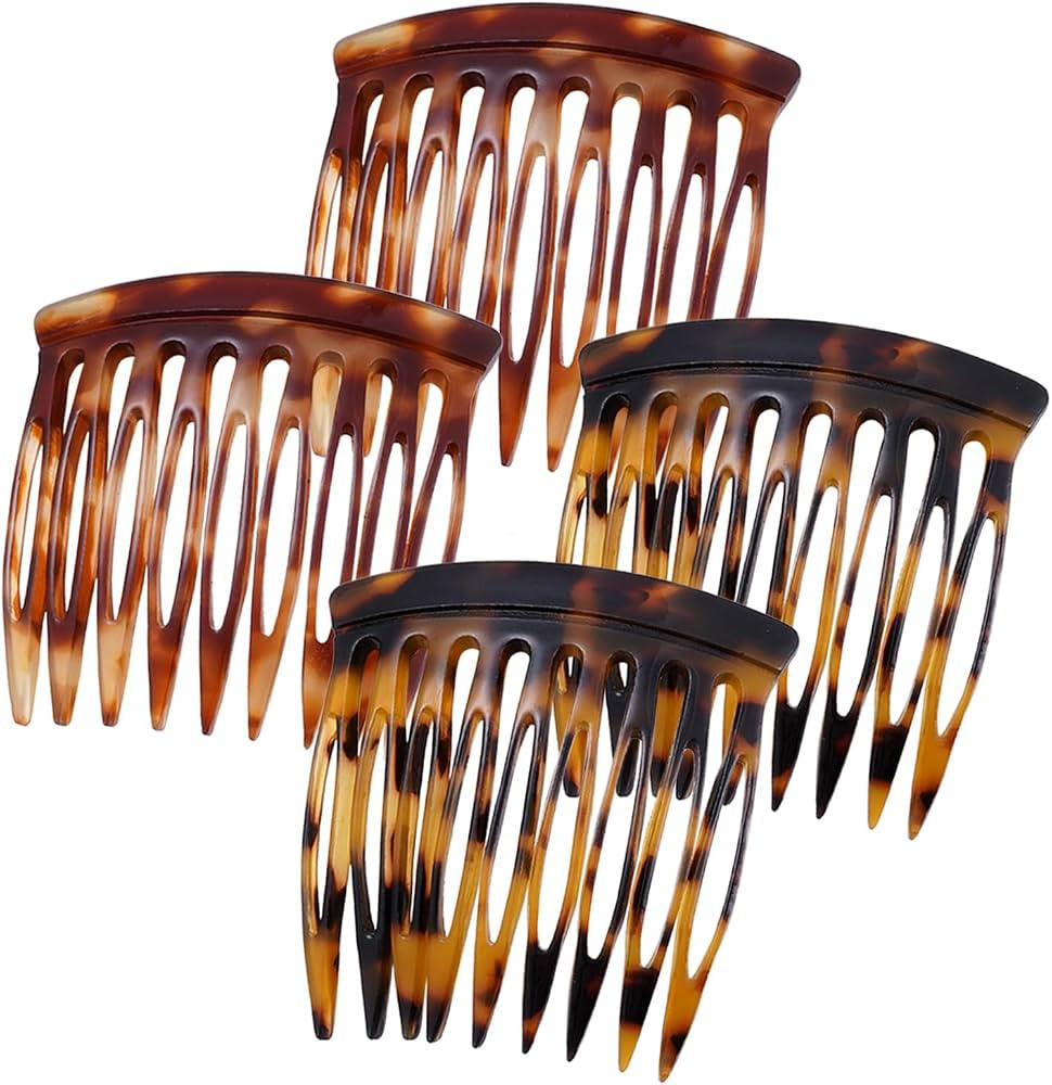 Hair Side Combs - Small French Side Hair Comb Clips for Women Decorative French Twist Hair Stylin... | Amazon (US)