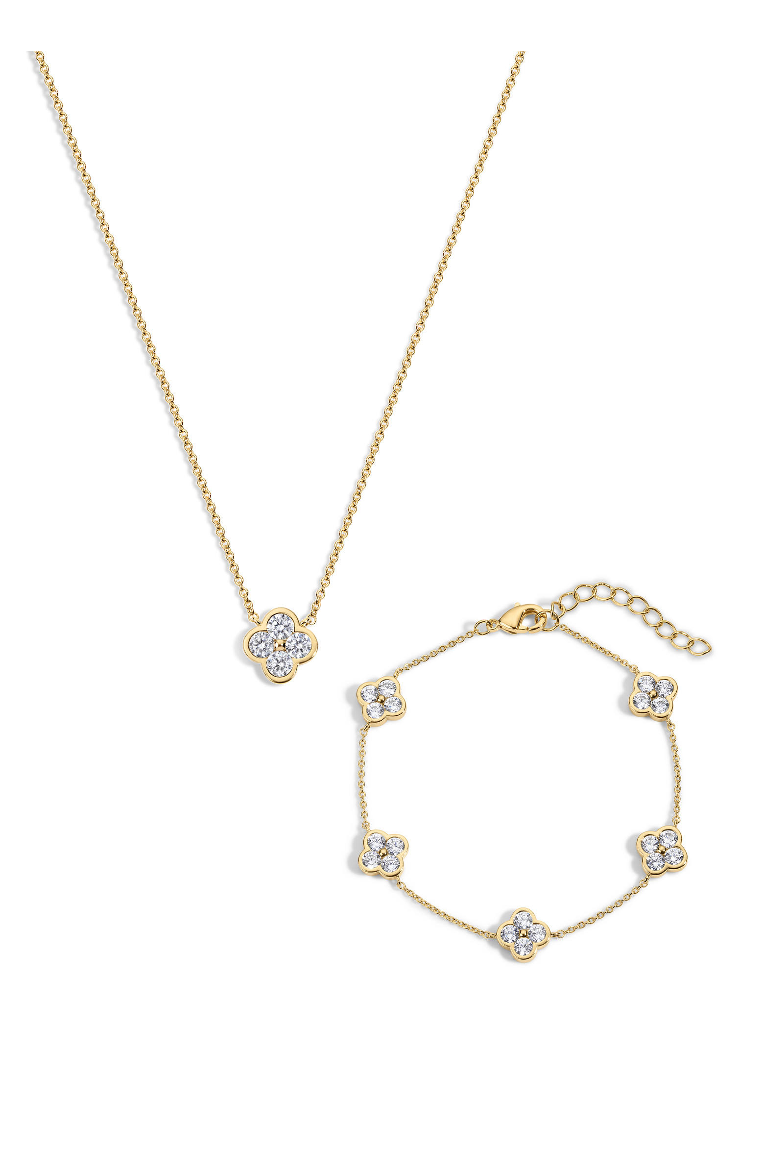 Camilla Clover Necklace and Bracelet - Set of 2 | Nordstrom