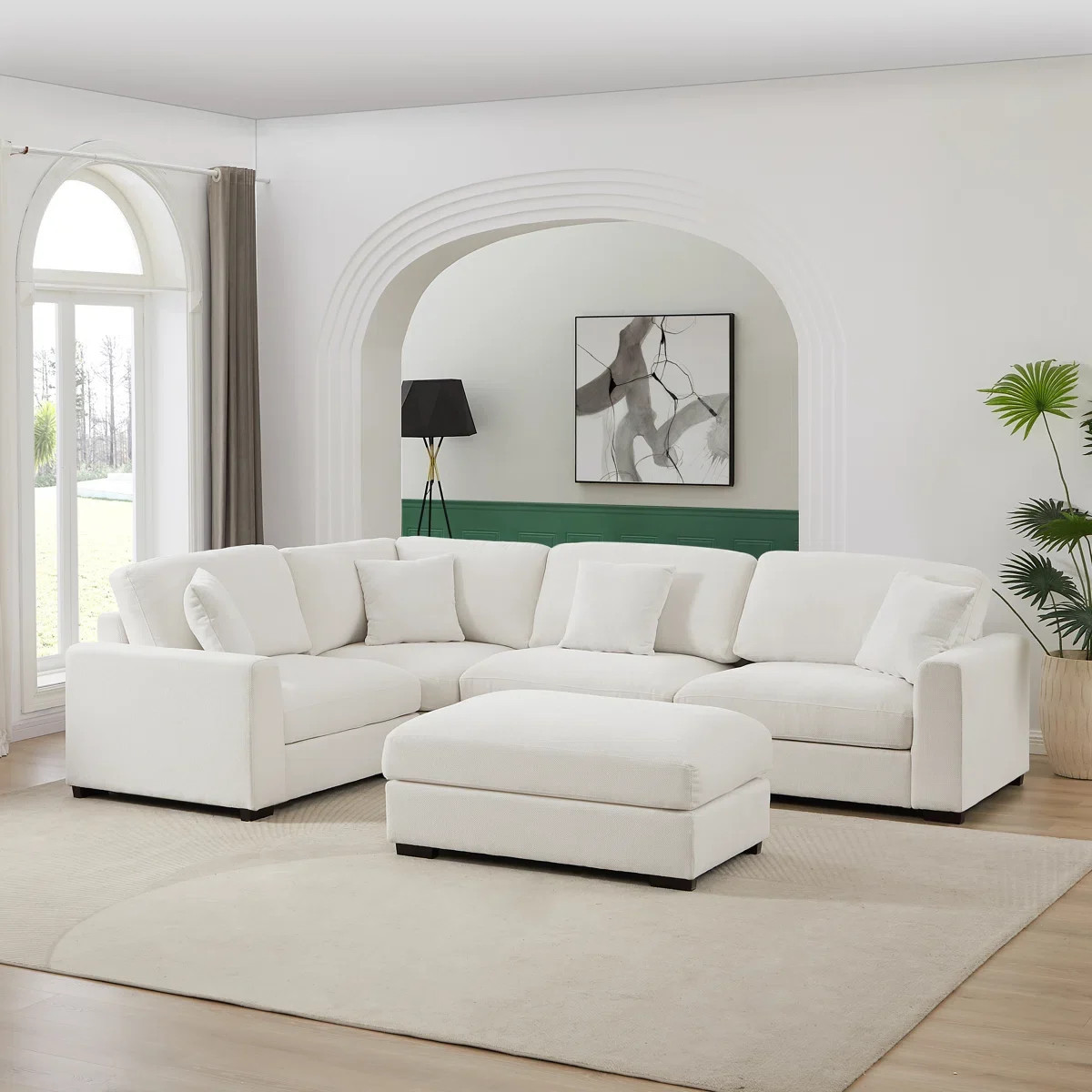 Eugenija 5 - Piece Upholstered Sectional | Wayfair North America