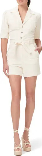 Mayslie Tie Waist Romper | Nordstrom