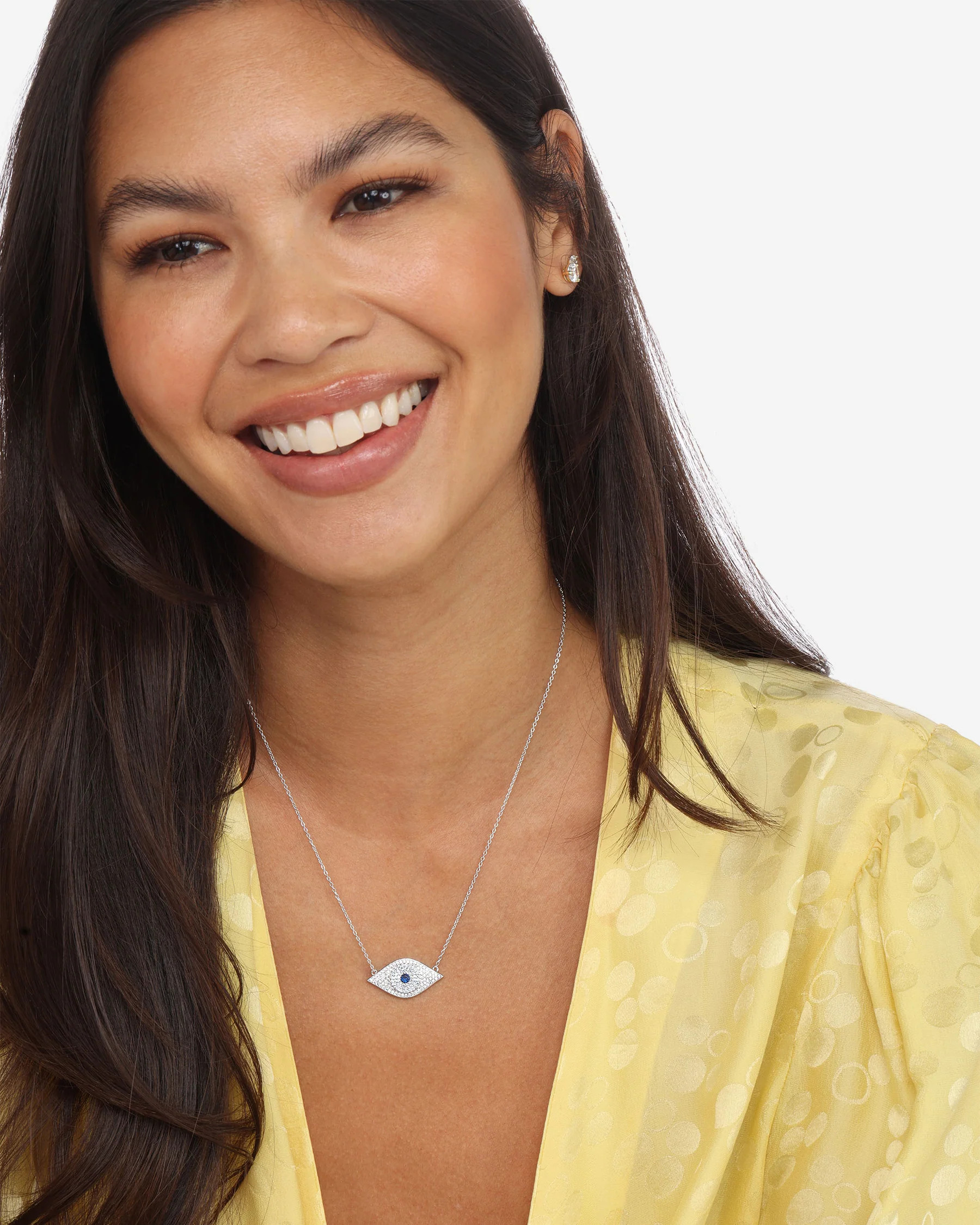 "She's So Stunning" Teardrop Necklace - Gold|White Diamondettes | Melinda Maria Jewelry