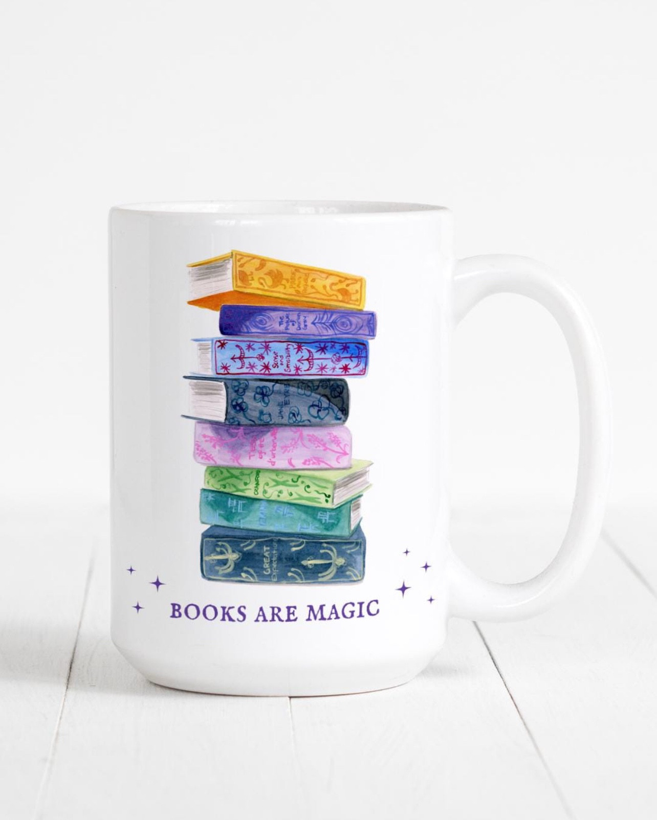New book lovers mugs with one of my bestselling illustrations, the stack of classic books. Three different versions ✨☕️ Books are magic, in my reading era, taylor swift fan gift, gift for swifties, almost famous penny lane inspired quote, if you’re ever lonely just open a book and visit your friends 🤍📚

#LTKGiftGuide #LTKFindsUnder50 #LTKOver40