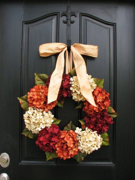 Fall Hydrangea Wreath Etsy Autumn Wreaths for Front Door | Etsy | Etsy (US)