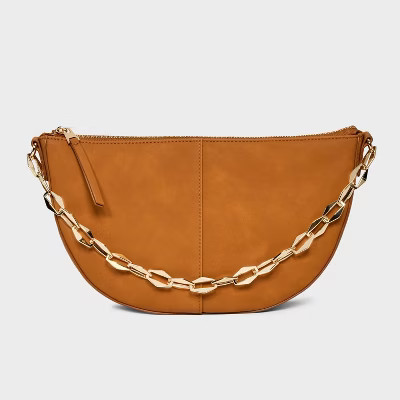 Slouched Half-Moon Shoulder Bag - Universal Thread™ | Target