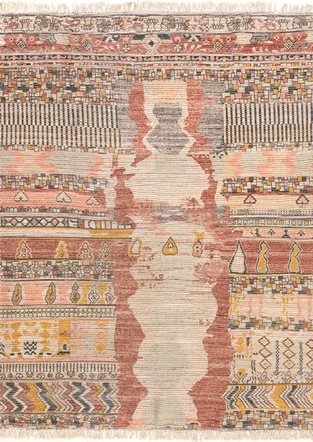 Multicolor Southwestern Abstract Fringed Area Rug | Rugs USA