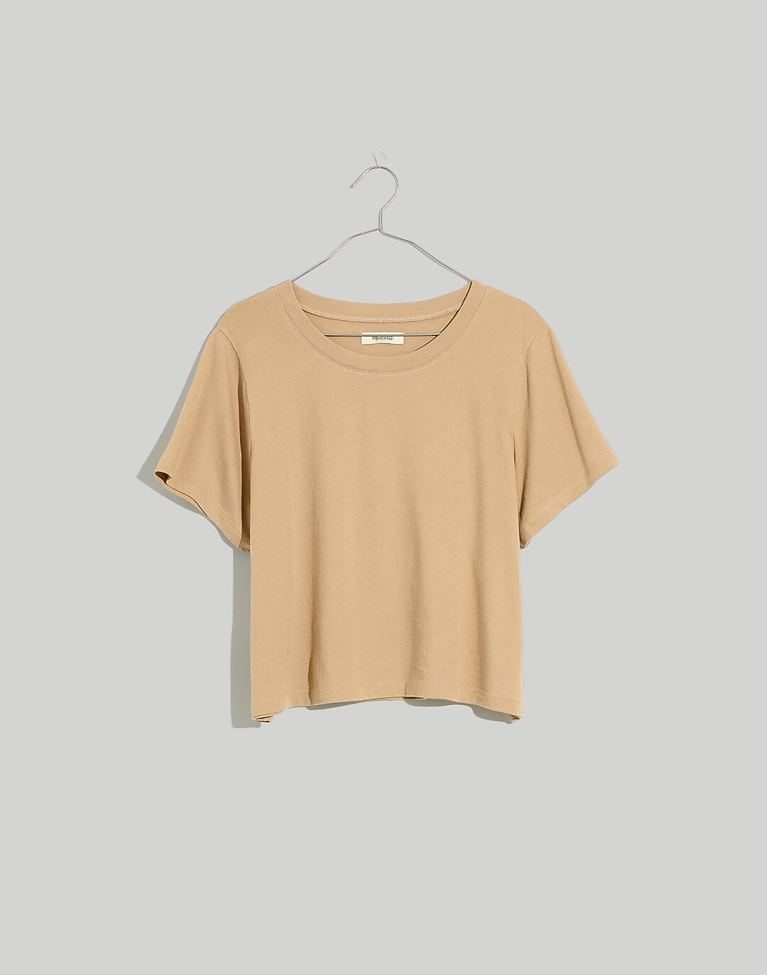 Softfade Cotton Boxy-Crop Tee | Madewell