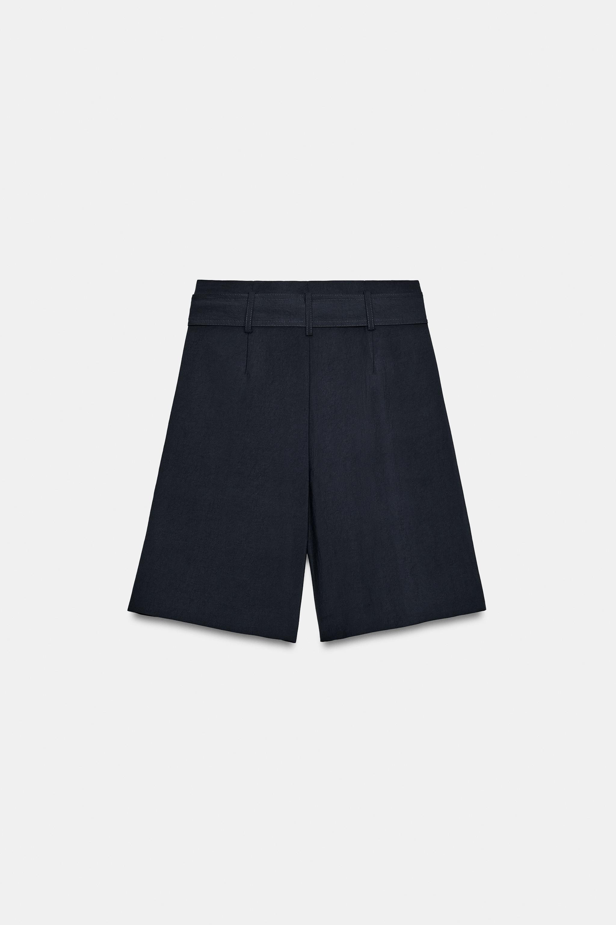 TIE-BELT BERMUDA SHORTS | Zara UK