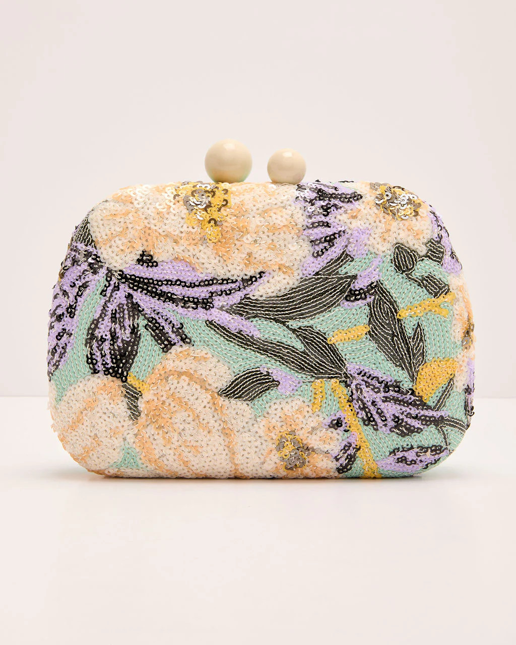 Dewy Garden Floral Sequin Clutch | VICI