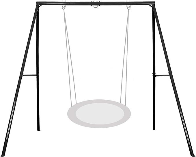 IKARE Heavy Duty Metal Swing Frame, Extra Large Swing Stand for Kids and Adults, Supports up to 4... | Amazon (US)