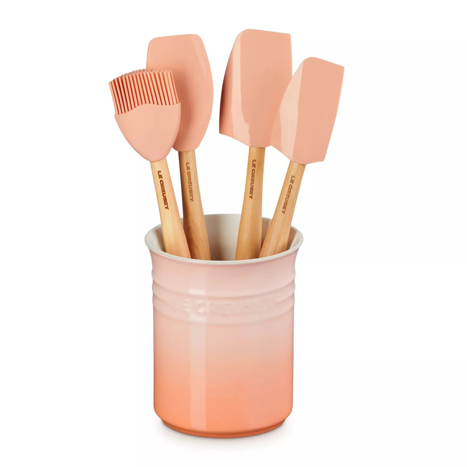 Le Creuset Peche 5-Piece Crock & Tool Set | Sur La Table