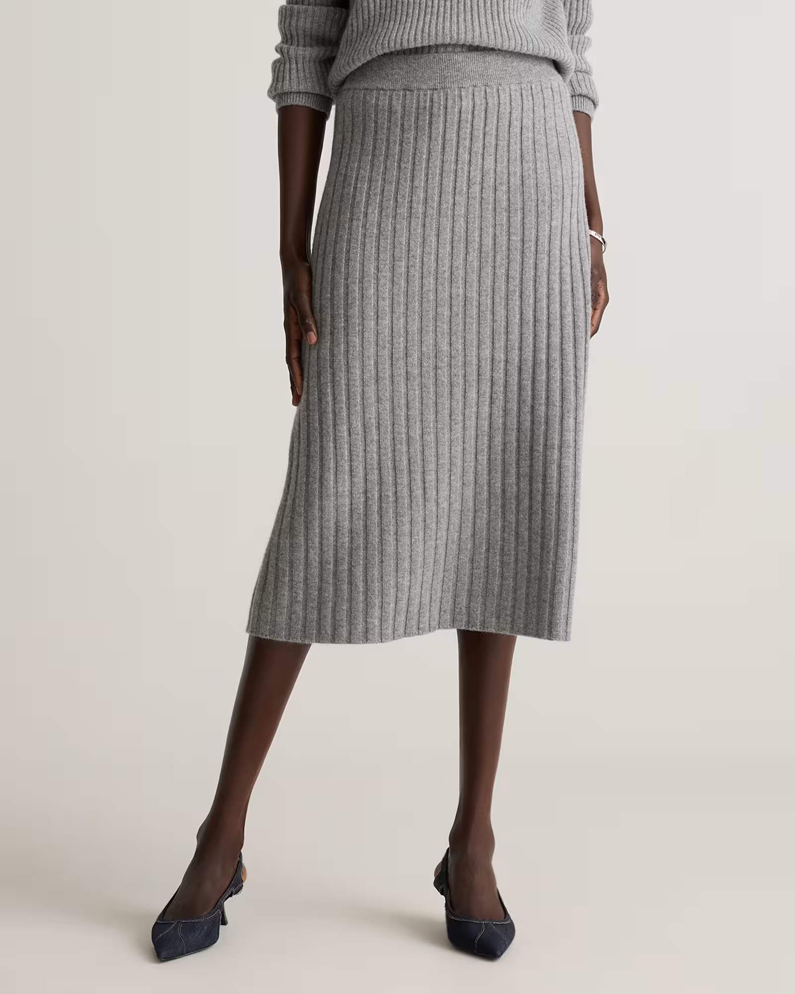 Mongolian Cashmere Midi Skirt | Quince