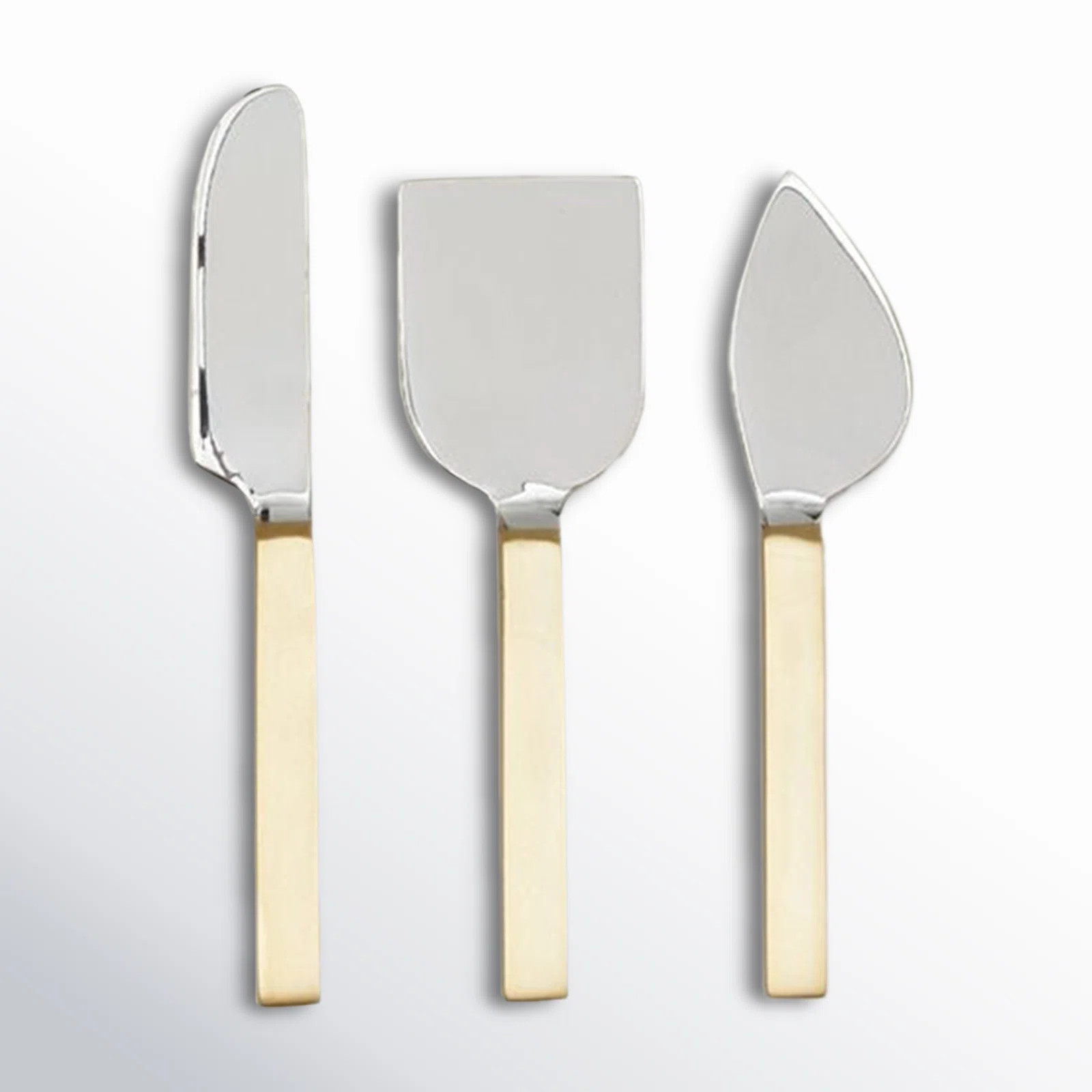 Simple 3 Piece Stainless Steel Cheese Serving Set | Wayfair North America